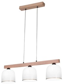 Kolarz A1352.83.Au - Luster na lanku NONNA 3xE27/60W/230V dub/biela/zlatá