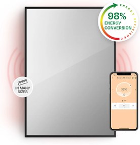 Klarstein La Palma 750 smart, infračervený ohrievač 2 v 1, 85 x 60 cm, 750W, zrkadlová predná časť