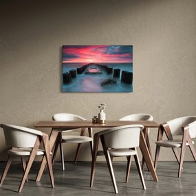Obraz - Skaly v mori (90x60 cm)
