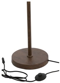 Tmavohnedá stojacia lampa s textilným tienidlom (výška 159 cm) Dania – Light &amp; Living