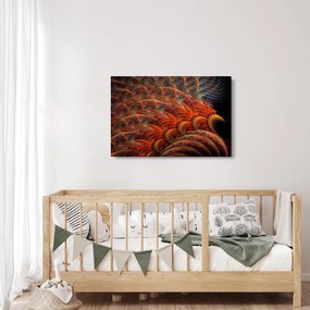 Obraz - Abstraktná imitácia peria (90x60 cm)