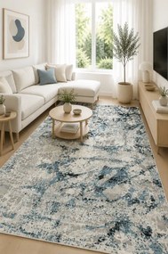 Koberec HOME NP142A GREY / BLUE HERMES