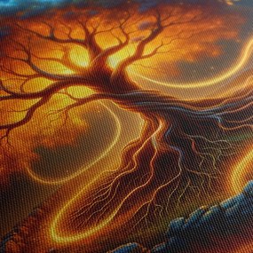 Obraz strom života v ohnivom kruhu