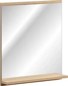 Comad Závesné zrkadlo bez osvetlenia Nova Oak 50x57 cm