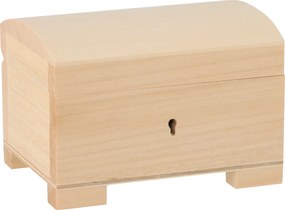 ČistéDrevo Drevená truhlička na retiazky a šperky na kľúč