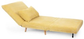 Pohovka SOLACE rozkladacia, menšestrová horčicová 871646
