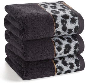 BAVLNENÝ UTERÁK EVA MINGE22 70X140 CM ČIERNA