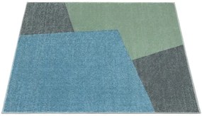 Koberec LIMA M046A zelený / sivý / modrý