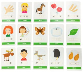KIK Montessori vzdelávacia hračka Kocka po kocke písanie 4 kocky 5+ MULITGRA