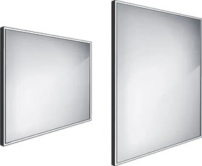 Nimco Čierne LED zrkadlo 800x700 - ZPC 13003-90