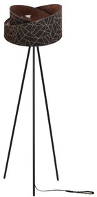 Stojacia lampa Werona, 1x textilné tienidlo so vzorom (výber zo 7 farieb), (výber z 2 farieb konštrukcie), m