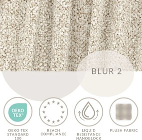 Béžová čalúnená dvojlôžková posteľ s úložným priestorom s roštom 160x200 cm Maumere – Maison de Rêve