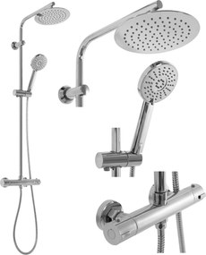 Rea Bliss, termostatická sprchová sada s hornou dažďovou sprchou, chrómová, REA-P8805