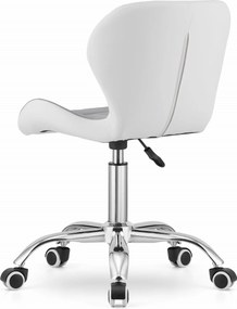 AKCIA Sivobiele kancelárske kreslo AVOLA z eko kože II. akosť