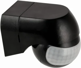 ECOLIGHT IP44 pohybový senzor čierny