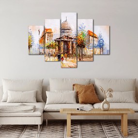 Obraz - Maľovaná mestská pamiatka (150x105 cm)