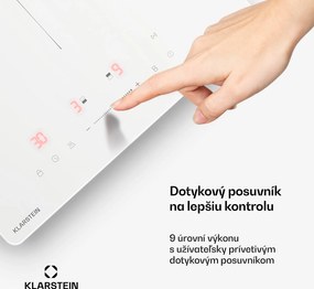 Klarstein PowerGlide indukčná varná doska | Moderná, kompaktná a výkonná | 2 varné zóny | 3500 W | 30 cm