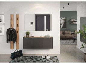 Antracitová závesná skrinka na topánky v dekore duba Libbiano – Germania