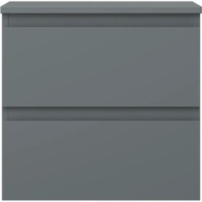 Mexen Orio, kúpeľňová skrinka 50 cm s hornou časťou, 2 zásuvky, grafitová matná, 91A10-05047-2-BFFC66