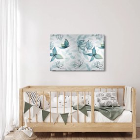 Obraz - Modré motýliky (90x60 cm)