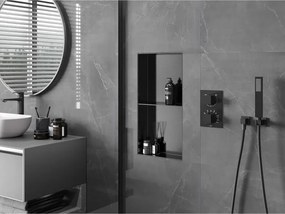 Mexen X-Wall-NR, polica na zapustenie bez príruby 60 x 30 cm, grafitová matná - 19E1603010S