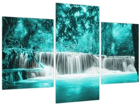 Obraz - Modrý vodopád (90x60 cm)
