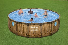 LEAN Záhradný rámový bazén okrúhly 488 x 122 cm Bestway 56725
