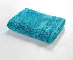 Modrá froté bavlnená osuška 70x130 cm Tendresse – douceur d'intérieur
