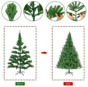 InternetovaZahrada Umelý vianočný stromček 180 cm + stojan