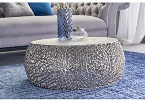 Konferenčný stôl Leaf 43229 Ø75cm Aluminium Silver - Komfort-nábytok