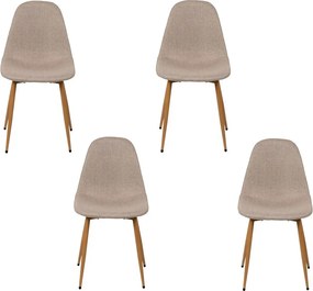 Set - 4 ks Jedálenská stolička AVENBERG RIVA, béžová
