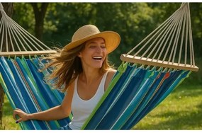 Hojdacia sieť 200x80 cm modrá