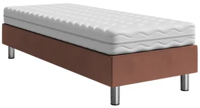 Čalúnená jednolôžková posteľ Estelle B, Dostupné poťahy: ekokoža Soft 011 (čierna), Rozmer postele: 90x200 cm