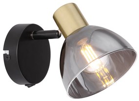 GLOBO Moderné nástenné bodové osvetlenie s vypínačom JAY, 1xE14, 25W