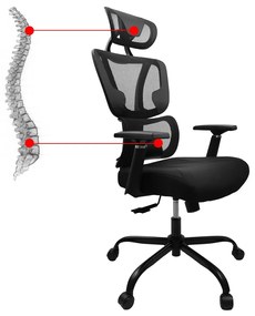 Herní židle KG101 černá