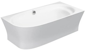 DURAVIT Cape Cod rohová vaňa z materiálu DuraSolid, s panelom, do pravého rohu, odtok v strede (vytvarovaný sklon na jednej strane), 1900 x 900 x 645 mm, biela, 700363000000000