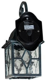 Romantická vonkajšia nástenná lampa tmavozelená - London