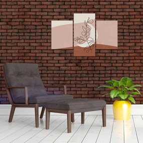 Obraz - Boho listy N⁰2 (90x60 cm)