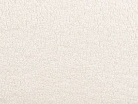 Buklé kreslo krémová biela RACHEL Beliani