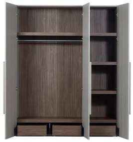 Sivá modulárna skriňa 165x210 cm Rens – WOOOD