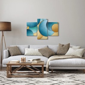 Obraz abstrakcie kruhy (90x60 cm)