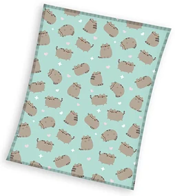 DETSKÁ FLEECOVÁ DEKA PUSHEEN 150X200 CM VZOROVANÁ