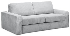 Svetlosivá menčestrová rozkladacia pohovka 195 cm Nona – Makamii