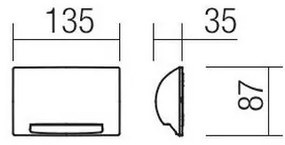 Redo 90009 - LED Vonkajšie orientačné svietidlo TAMPA LED/11W/230V IP54 biele