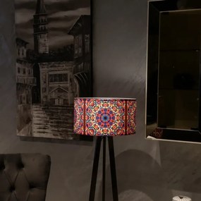 Stojacia lampa AYD 1xE27/40W/230V hnedá/pestrofarebná