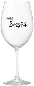 PANI BOŽSKÁ - priehľadný pohár na víno 350 ml
