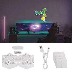 RGBIC Stmievateľná stolná lampa GoSmart LED/5,5W/230V Wi-Fi Tuya