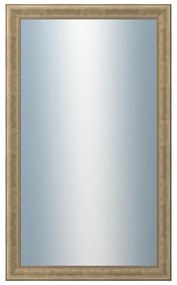 DANTIK - Zrkadlo v rámu, rozmer s rámom 60x100 cm z lišty KŘÍDLO malé strieborné patina (2775)