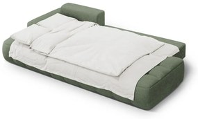 Zelená rozkladacia/s úložným priestorom rohová pohovka (ľavý roh/s leňoškou) Linz – Cosmopolitan Design