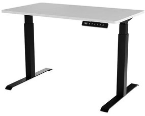 Cama Meble Elektrický výškovo nastaviteľný pc stôl MOON (biela + čierna)